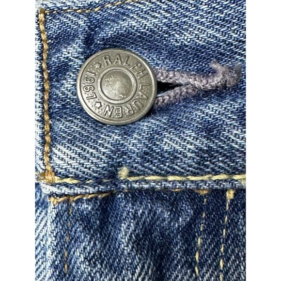 Polo Ralph Lauren Classic Jeans Mens 40x30 Blue 867 Distressed Medium Wash Denim - Picture 5 of 16